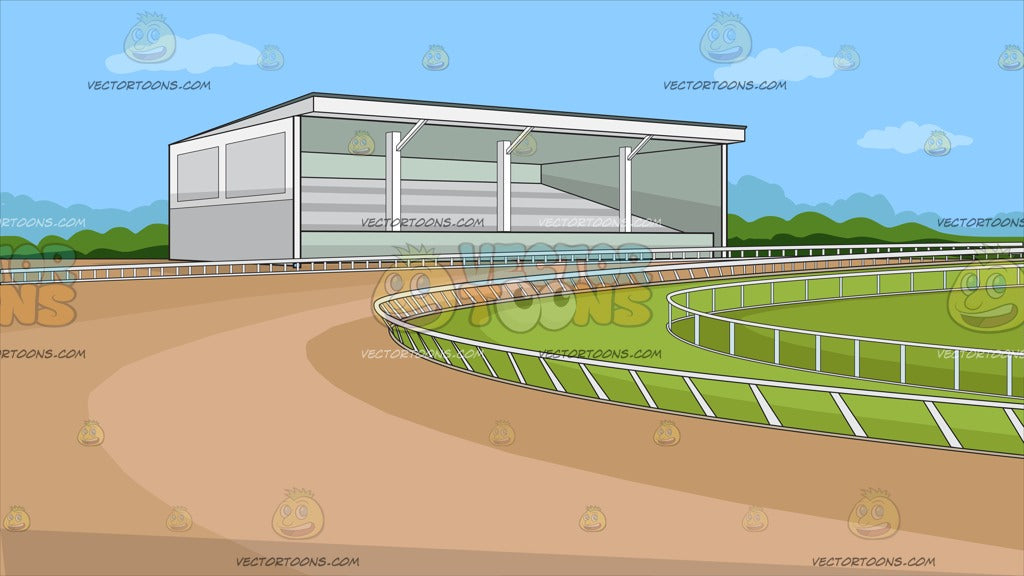 Cartoon Horse Race Track Background - Gaby Serra
