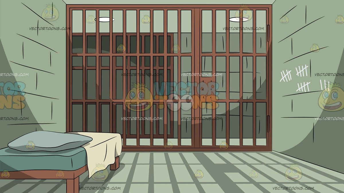 A Prison Cell Background Clipart Cartoons By Vectortoons