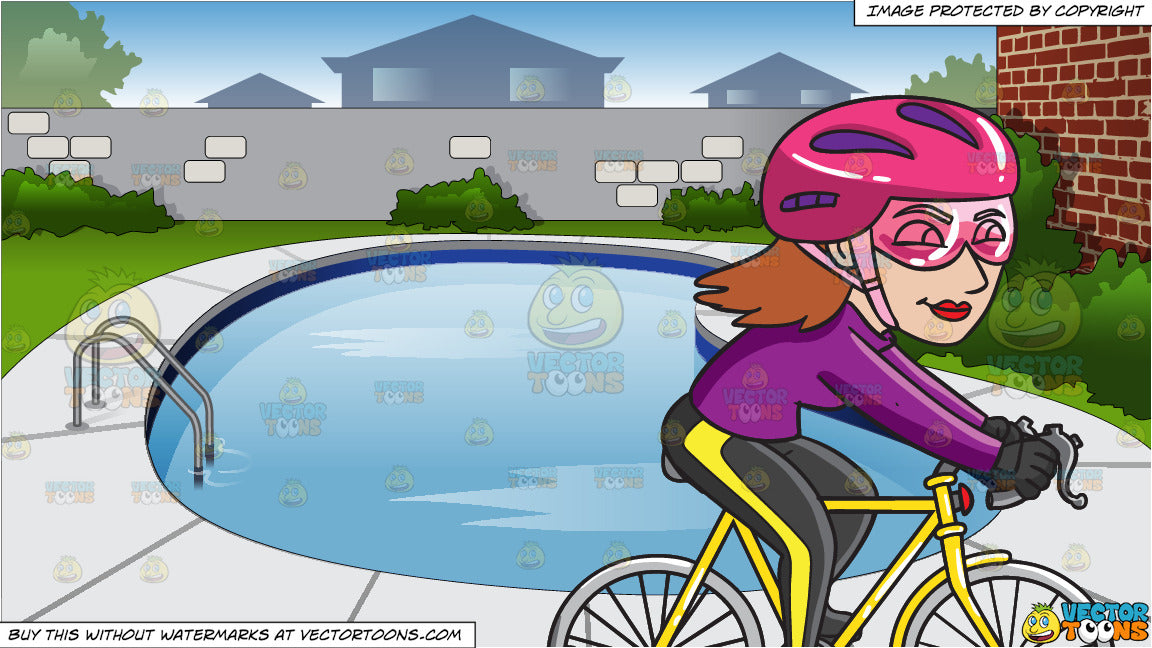 cycling in swimming pool