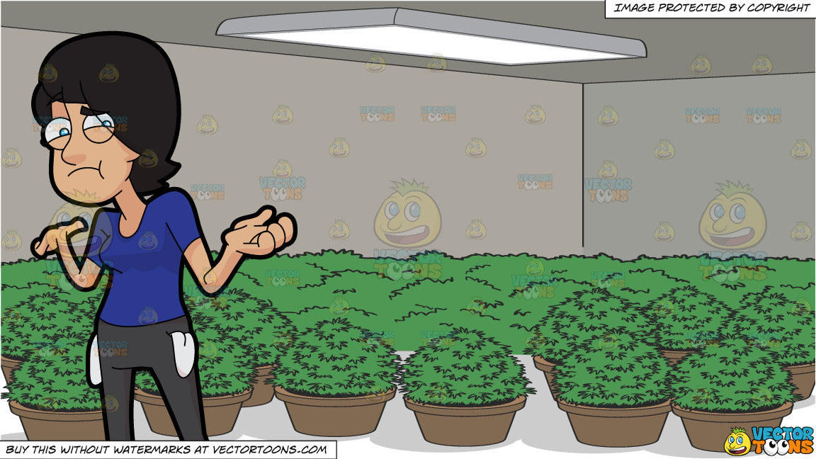 A Woman With No Money And A Grow Room Full Of Potted Plants