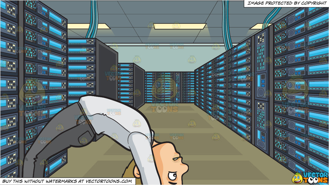 Bend Over Backwards And It Network Room Background Clipart