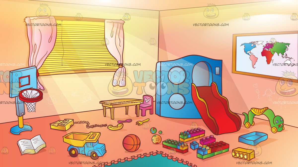 Messy Kids Room Cartoon - Cartoon Dirty Clothes Clipart Free Clipart