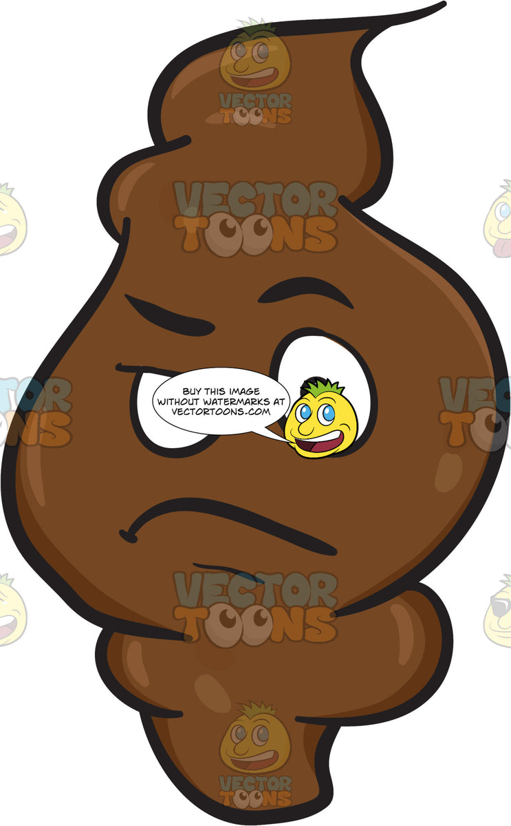 A Doubting Flat Swirl Of Poo – Clipart Cartoons By VectorToons