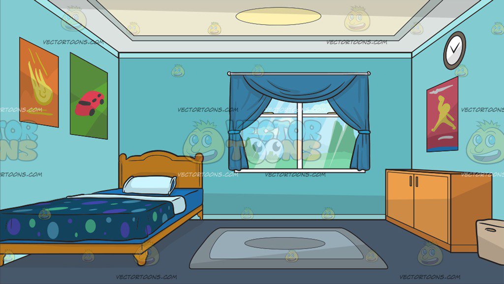 Bedroom Night Background Cartoon - Fititnoora