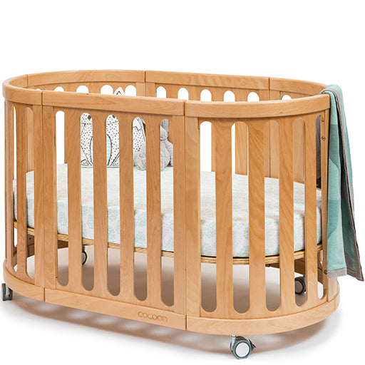 wooden bassinet crib