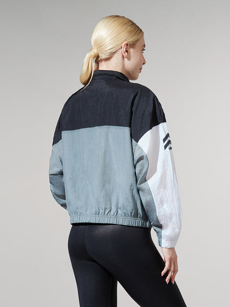 nike colorblock varsity jacket