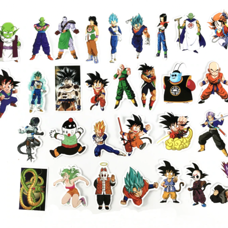 50 Pcs Stickers for 7 — Mixed Dragon Ball Z Stickers