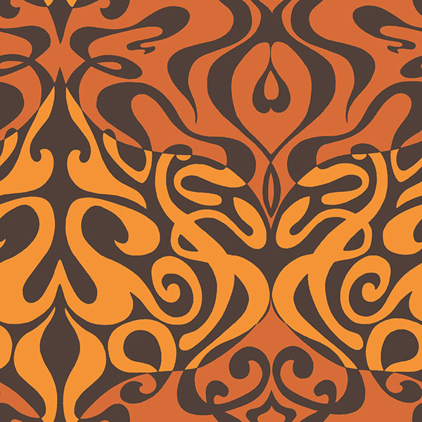 orange and silver wallpaper