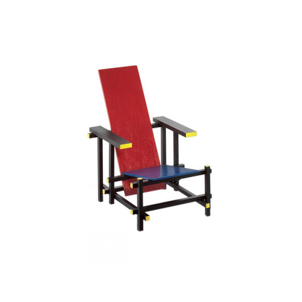Aap Missie Voorzitter Miniature Rood Blauwe Stoel Chair by Rietveld for Vitra – Vertigo Home