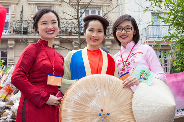 Chinese ladies dressed up nicely
