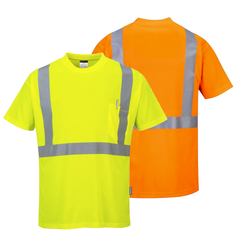 Portwest S190 Hi-Vis Pocket T-Shirt