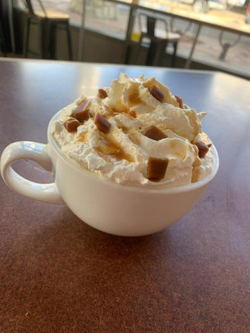 Harvest latte at Rock Creek Coffee Shop in Billings