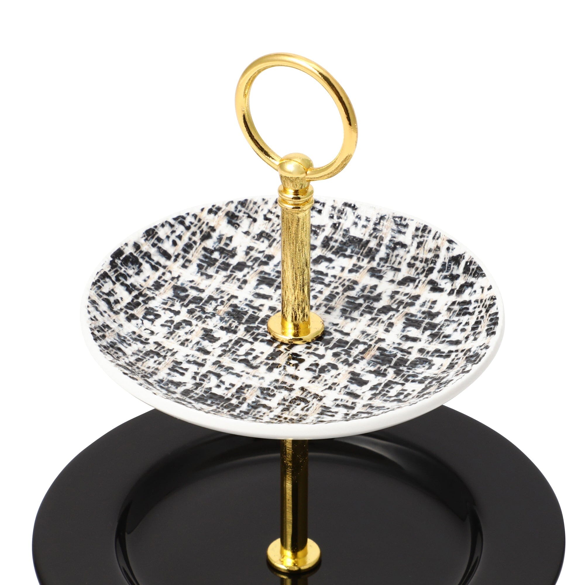 Tweed Cake Stand Black