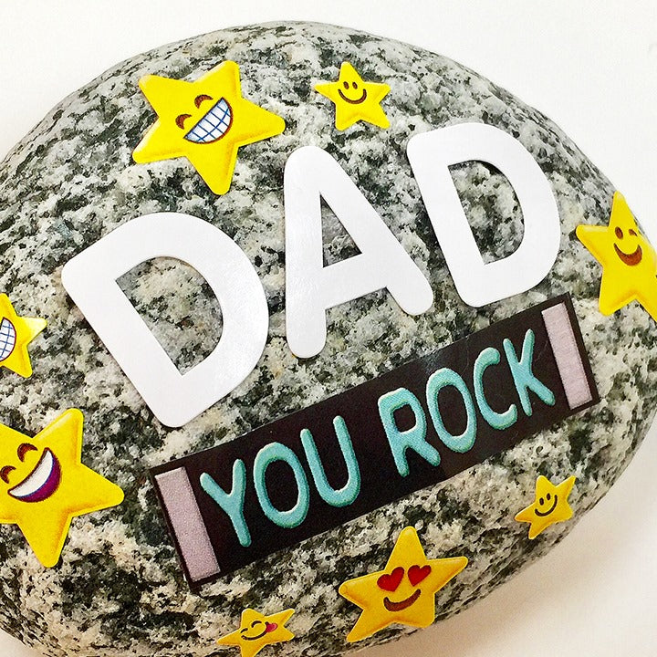 DIY Dad rocks for father's Day