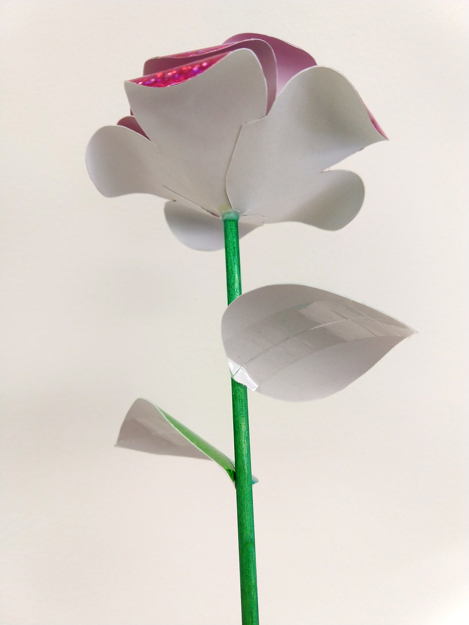how to make DIY paper roses for Valentines Day