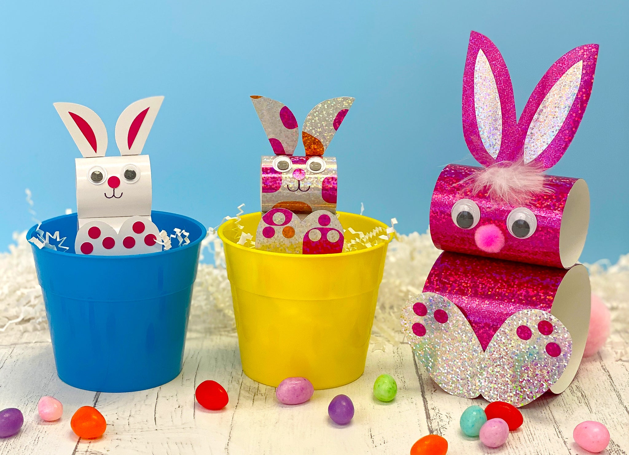 Fun easy Easter projects for kids make easter bunny from paper free template