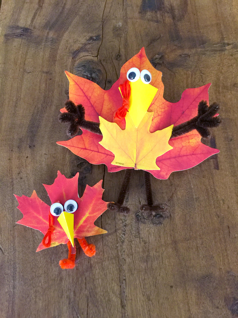 fall autumn leaf leaves projects for kids turkeys