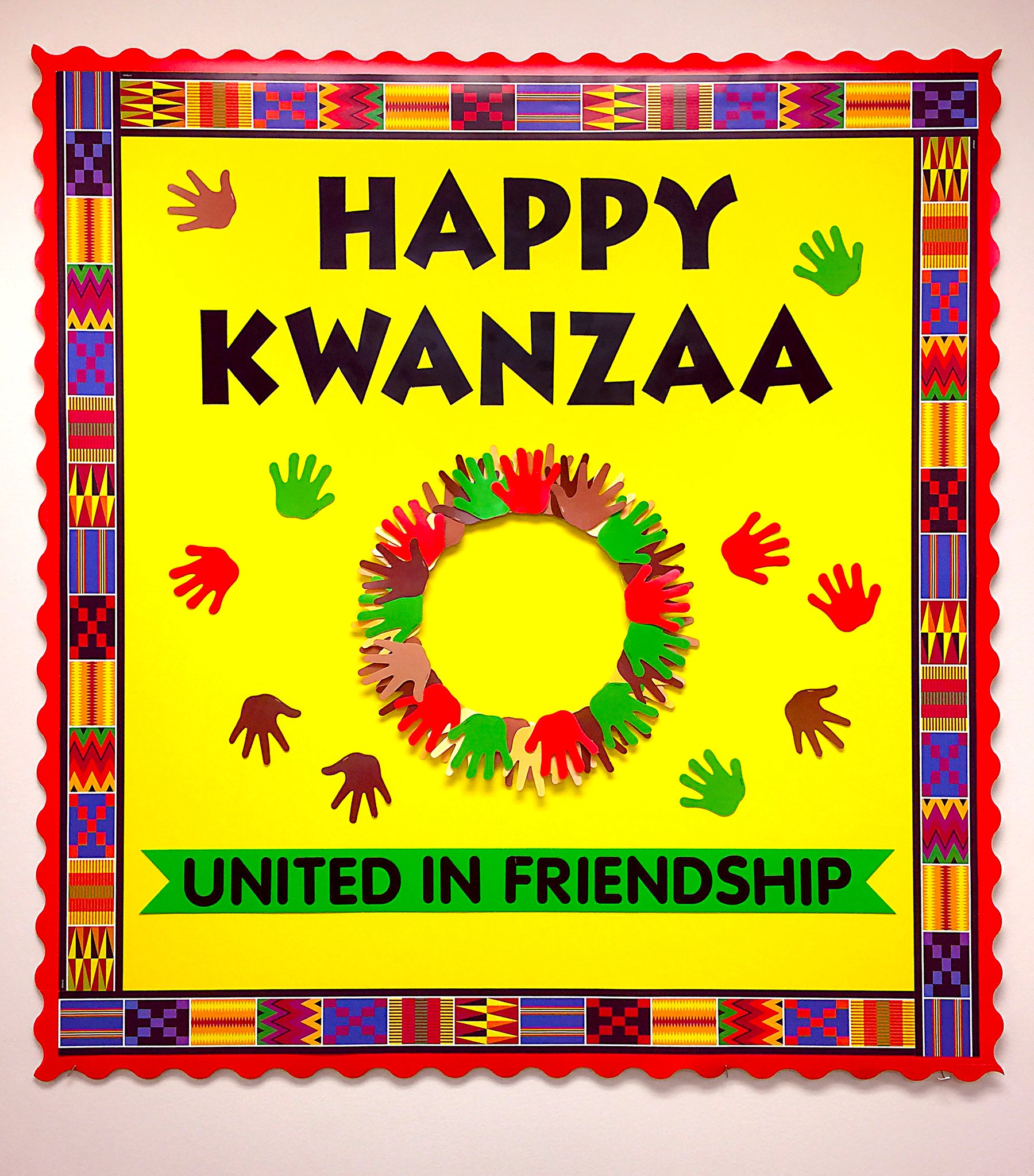 DIY Kwanzaa bulletin board display idea