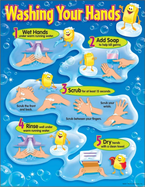 Washing Your Hands Learning Chart