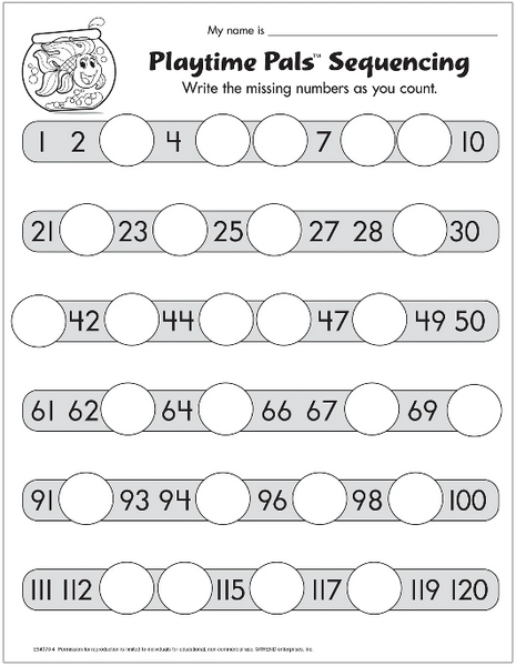 Playtime Pals™ Sequencing Activity Free Printable