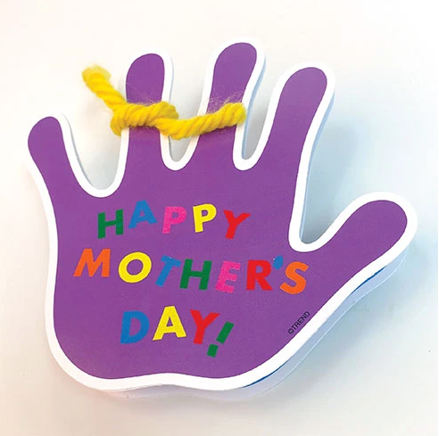 How to make a folding card for Mother's Day kid project DIY free instructions
