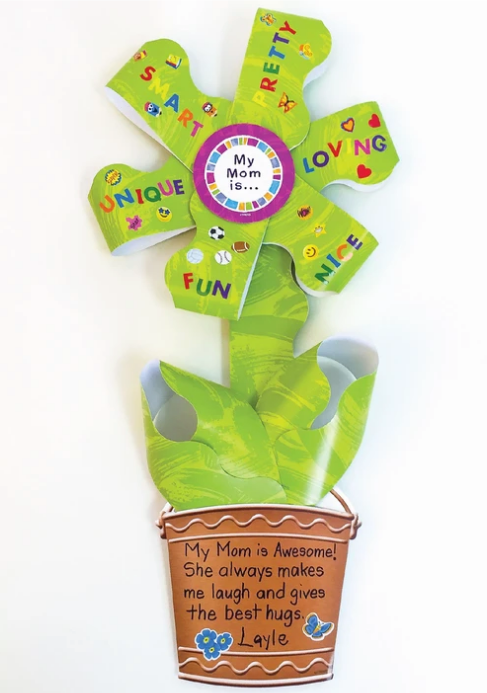 Mother's Day gift ideas for kids to make free DIY instructions Petal Praise paper flower