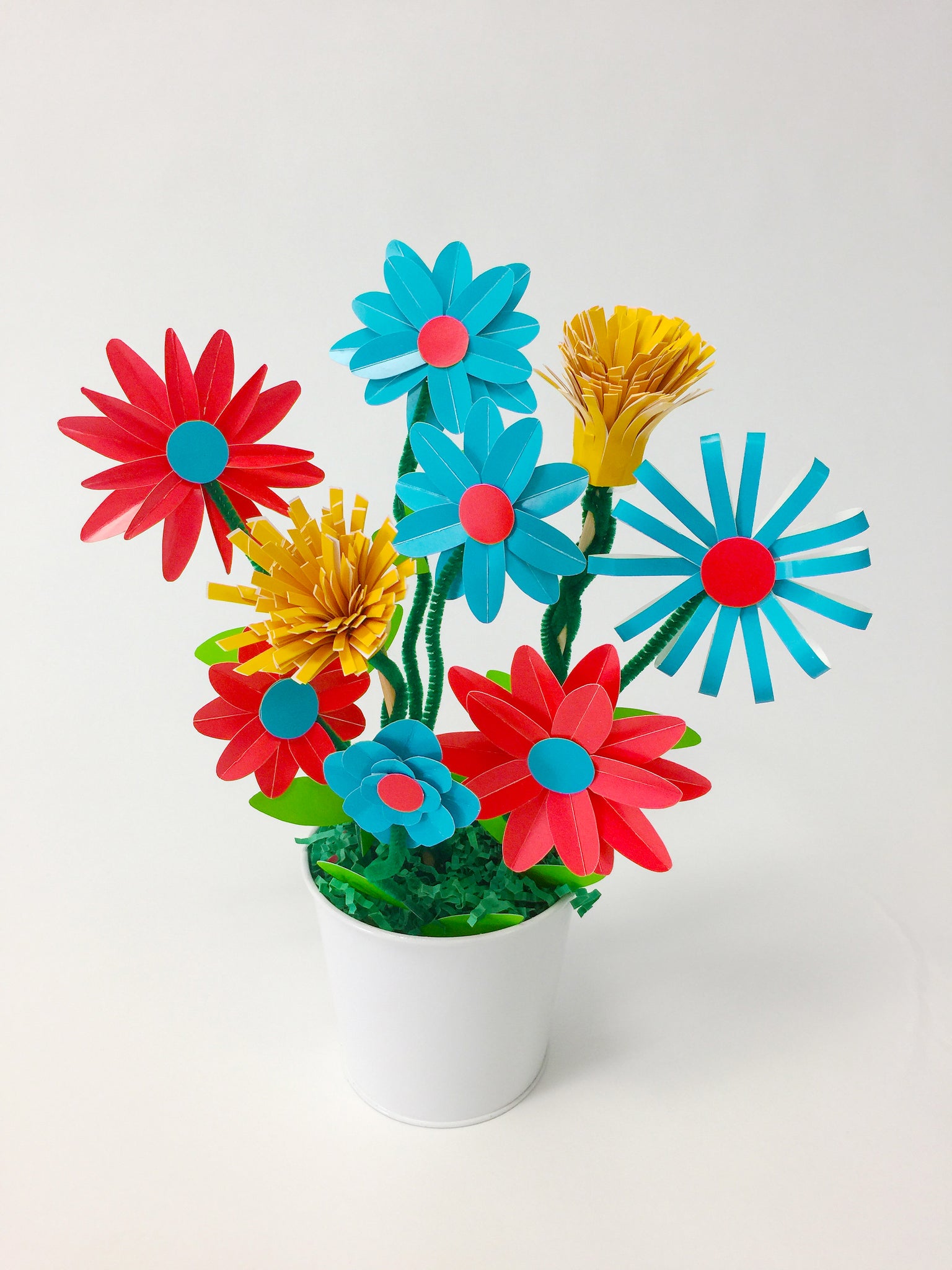 how to make spring bouquet paper flowers
