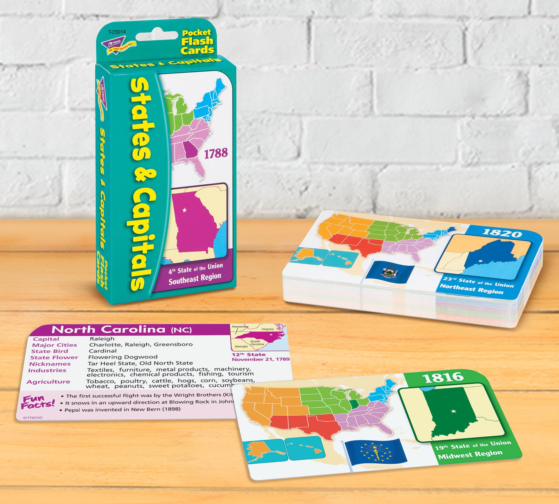 United States Capitals Flash Cards for distance learning homeschool