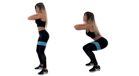 Squat Pulses Best Exercise for Glute Activation Resistance Bands