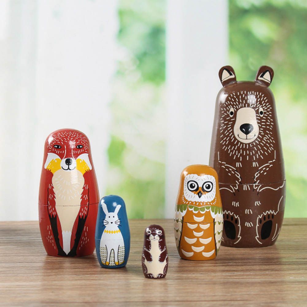 animal russian dolls