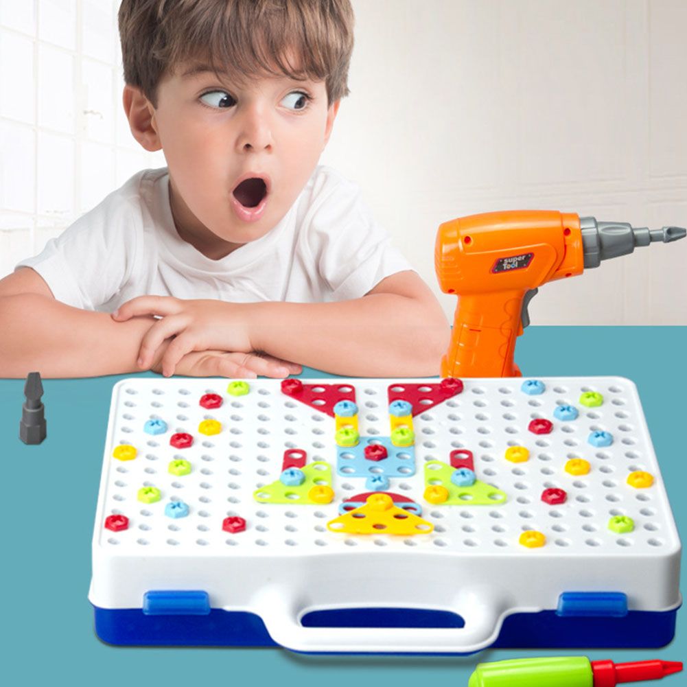 kids electric drill puzzle