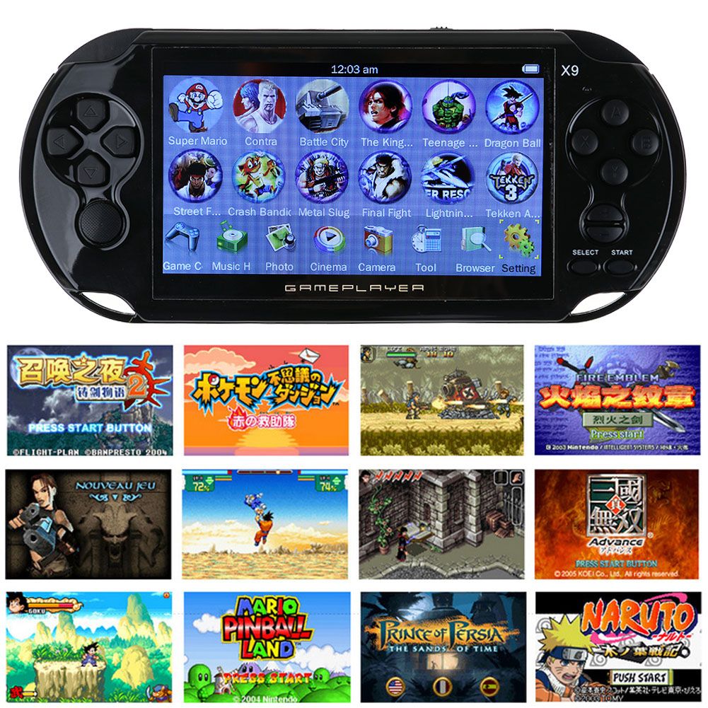 x9 portable game console