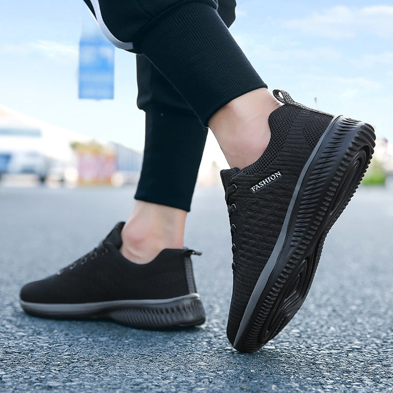 mesh walking sneakers