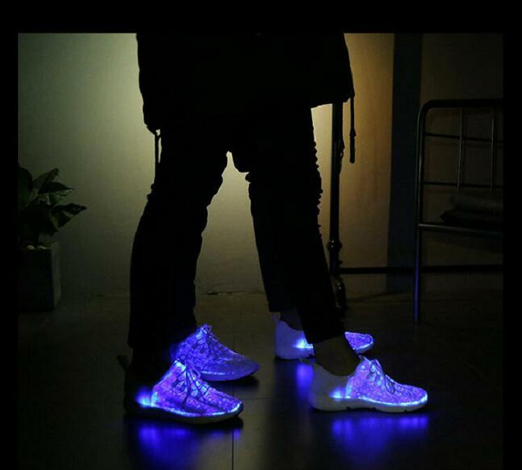 mens fiber optic shoes