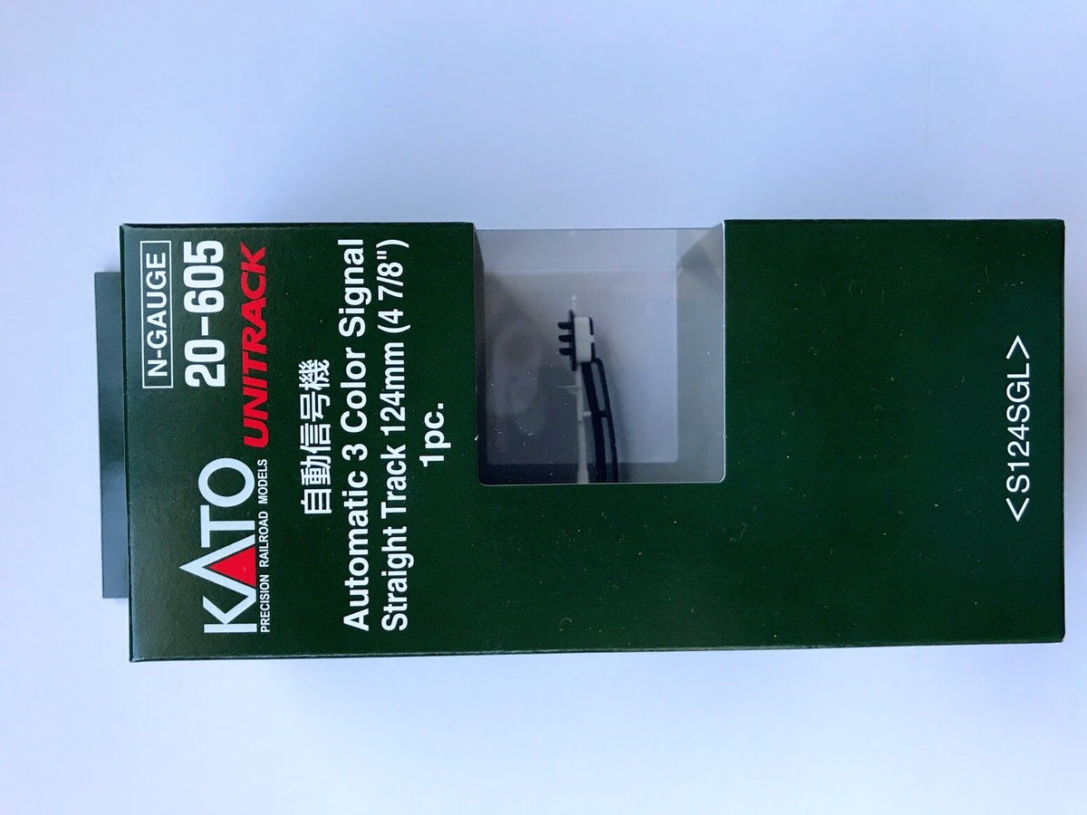 KATO 20-605 Automatic 3 Color Signal Straight Track 124mm 1 PC N Scale for sale online 