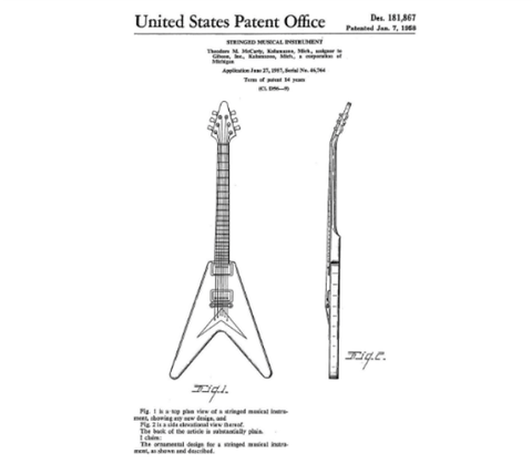 Gibson Flying V Patent