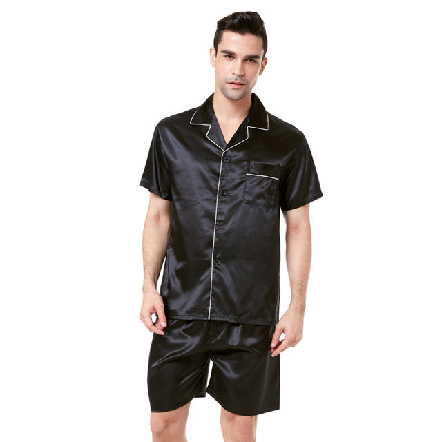 mens satin pajamas