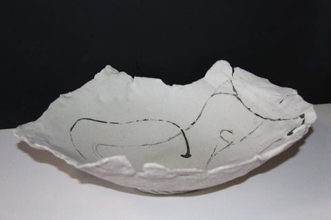 Raku Bowl – glazed exterior