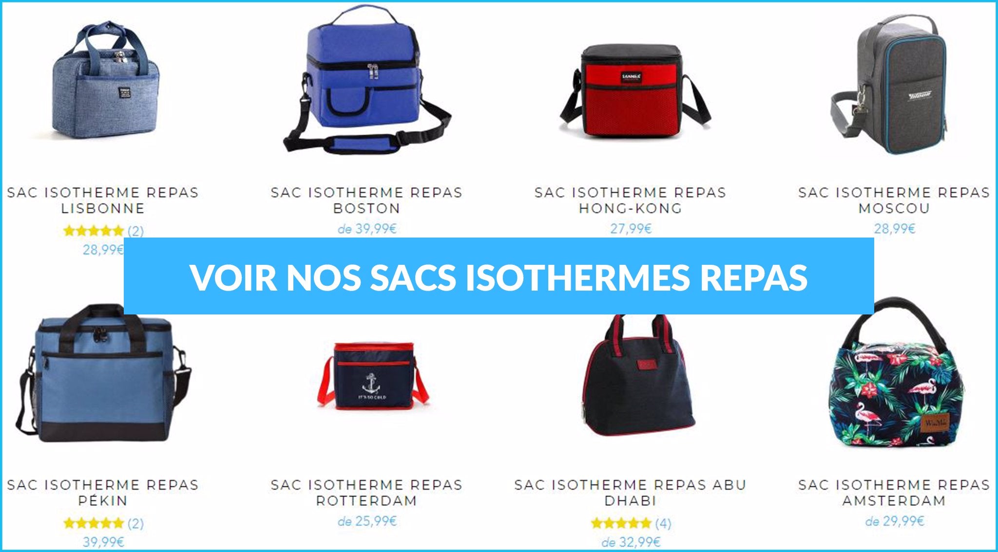 Sacs isothermes repas