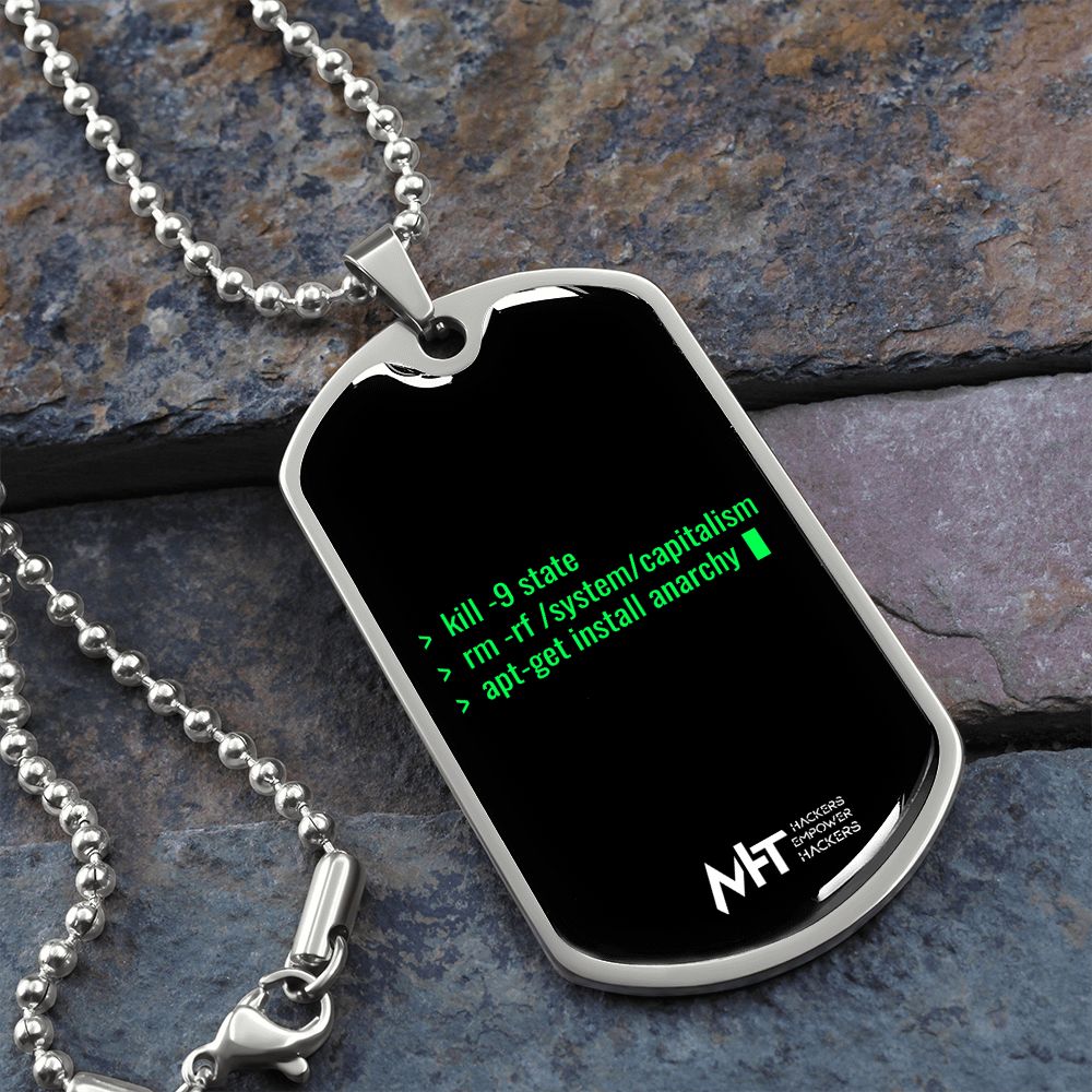 Install anarchy - Graphical Dog Tag and Ball Chain