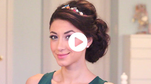 Glam Holiday Side Updo Luxy Hair