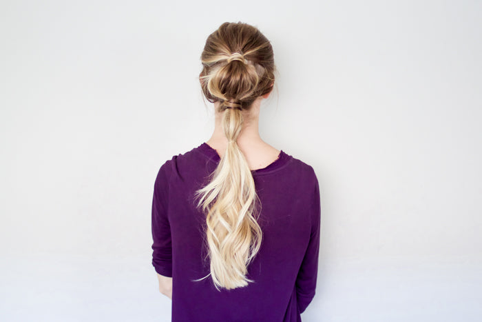 Bubble Ponytail Hair Tutorial with Luxy Hair Extensions by Erin Howards
