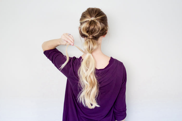 Bubble Ponytail Hair Tutorial with Luxy Hair Extensions by Erin Howards