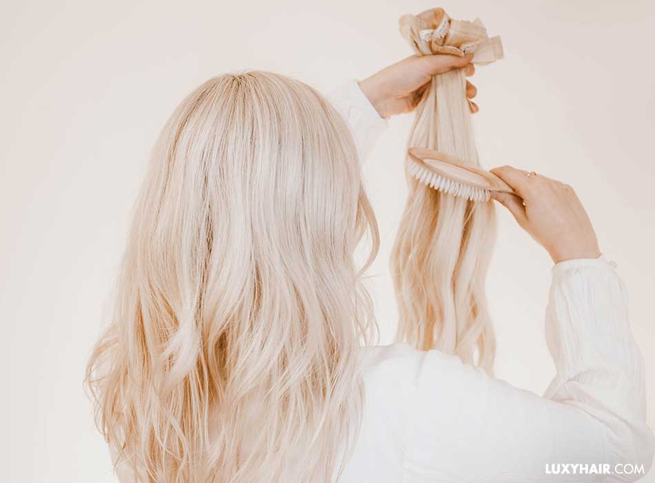 How to clip in hair extensions