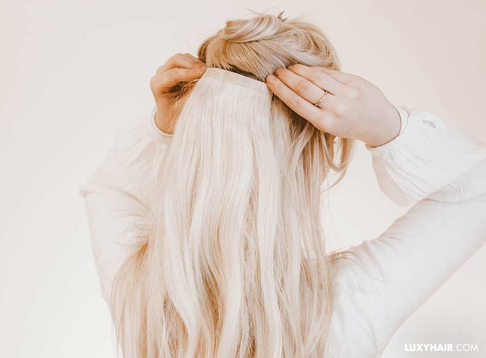How to clip in hair extensions