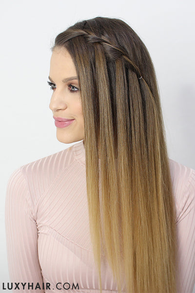 How To Do a Waterfall Braid: Step By Step Luxy Hair Tutorial