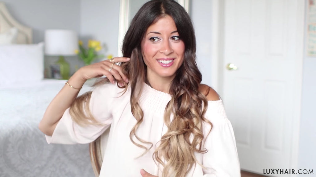 how to get natural loose waves with a curling iron