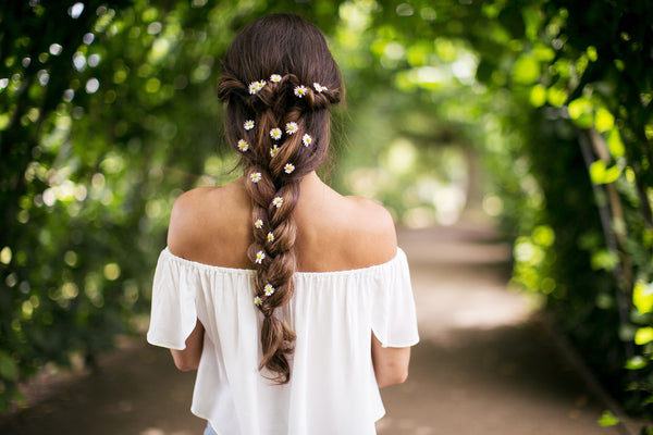 Luxy Hair summer braid for a summer party