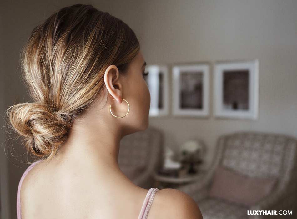 Earring and hairstyle matches