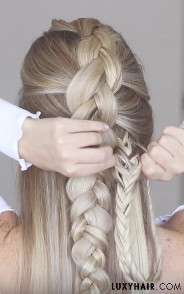 Fishtail Braid Detailing with Luxy Hair Extensions